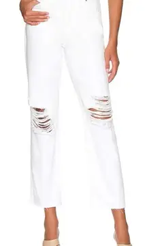 Rails The Atwater Blanche Distressed White Slouchy Straight‎ Leg Jeans