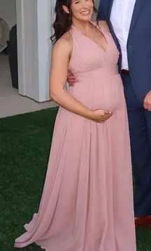 Pink maternity dress 