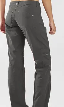Kuhl Women’s Free Range Pants Cargo Straight Leg Mid Rise Outdoor Gray 14 Long
