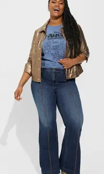 Torrid Sky High Flare Super Soft Blue Jeans - Size 24 TALL