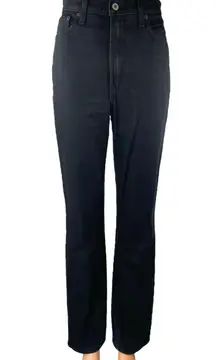 Abercrombie & Fitch 90's Straight Black Ultra High Rise Denim Jeans Pants Sz 25