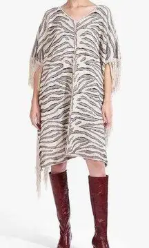 STAUD Cassia Zebra Shawl - Animal - Off White Multi Large