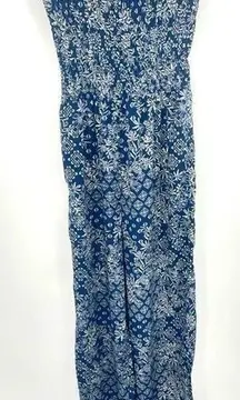 Timing size Large one piece blue‎ and white wide leg pants