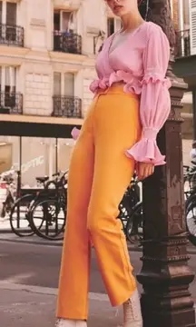 KEEPSAKE the label orange high rise trouser‎ pants urban outfitters women’s 4