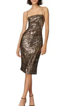 Milly Dress Women's Small Sequin Sleeveless Cocktail Party Evening Formal