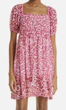 Baum Und Pferdgarten Joliet Smocked Mini Dress Medium‎ Pink