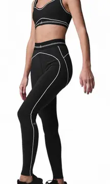 Alo Yoga Heart Throb Leggings Airbrush High-Waisted Black White S