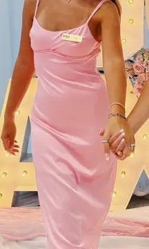 Pink Midi Dress 
