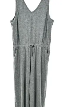 Old Navy Active‎ Breath On Jumpsuit Sleveless Elasticized Waist Pockets XXL Grey