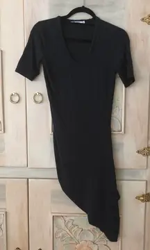 T  Grey Asymmetrical Dress