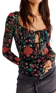 Free People XS  Make It Easy Floral-Print Top BNWTS $68.00