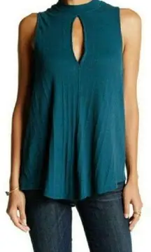 Free People We the  Faye Tank Top Keyhole Cleavage