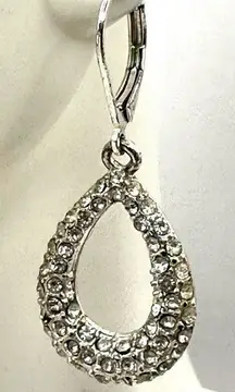 Kenneth Cole rhinestone teardrop earrings