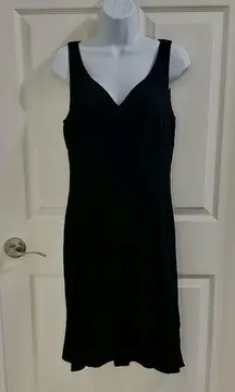 White House Black Market Cocktail Dress Sweetheart Neckline Ruffle Hem Size 4