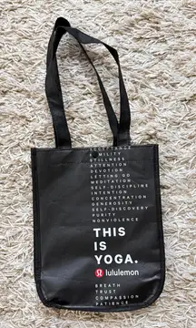 Lululemon Black Tote Bag