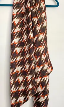 Banana Republic 100% Silk Shawl Wrap Stole Long‎ Scarf  Autumn Orange Brown OS