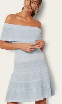 Foxiedox Bardot Dress in Baby Blue