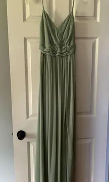 David's Bridal Bridesmaid Dress Sage Green