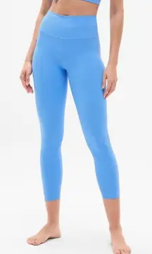 New Athleta S Transcend 7/8 Leggings Cornflower Blue Small
