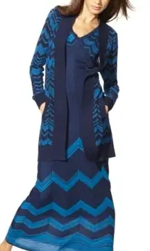 MISSONI FOR TARGET CHEVRON 
KNIT MAXI DRESS Sz S