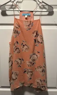 Boutique Plush Pink Floral Blouse Large