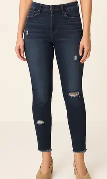 Kensie Midnight Blue Cropped Jeans 30”