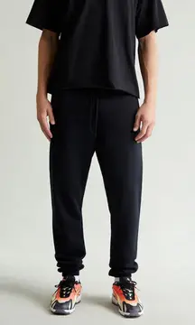 PacSun Black Joggers Men’s/Women’s L | Fleece Lined Sweatpants Minimalist Pocket