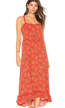 Spell & the Gypsy Celestial Revolve Playdress Strappy Red Paisly Maxi Dress