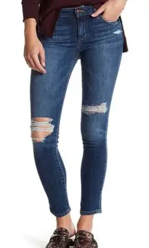 JOES Jeans Womens‎ Size 27 Blue Skinny Ankle AVELINE Distressed Jeans