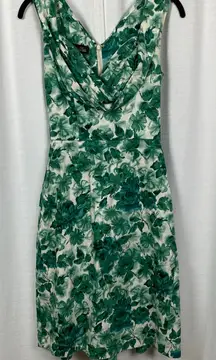 Trashy Diva Retro Green Floral Honey Child Pencil Dress Sz.4