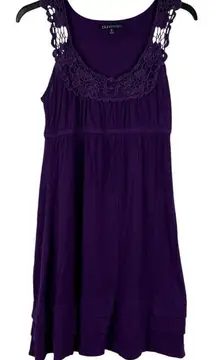 Bluheaven Purple Lace Tank Sundress Small