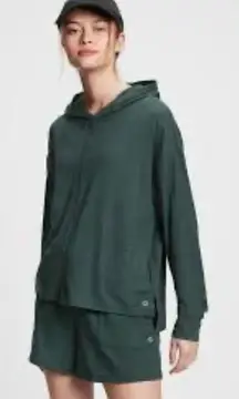 #157 GAP Fit Brushed Tech Jersey Hood Active Top