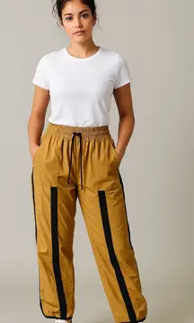 Fisoew Baggy Wide Leg Pants Casual Drawstring Elastic Waisted Y2K Track Pants