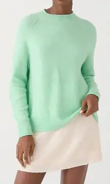 J. Crew Light Green Rollneck Supersoft Yarn Sweater
