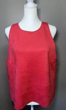 ZARA Faux Suede Coastal Cowgirl Tank Top Size Large