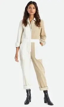 NWT Brixton Mersey Coverall Dove Vanilla Sz S