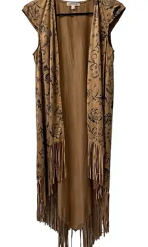 Love, Fire Size‎ Medium floral boho duster kimono Hippie Peasant Colorful