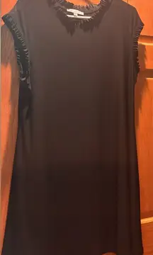 Annalee + Hope Black Sleeveless Ruffle Short Dress Size XL