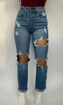 Ripped Mom Jeans