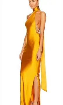 Khanums x REVOLVE Kara Pearl Trim Maxi Dress in Yellow