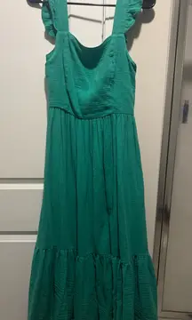 Another love green maxi dress 