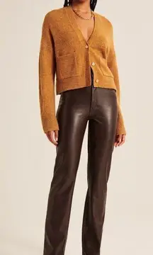 90s Straight Ultra High Rise Vegan Leather Pants