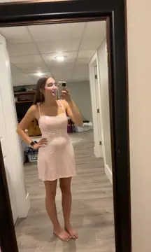 Pink  mini Dress