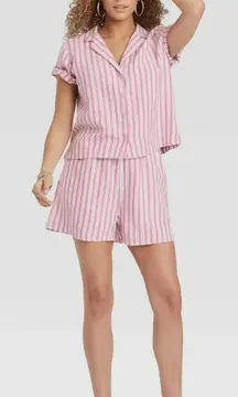 Universal Thread Stripped Pajama Set - Size - XL