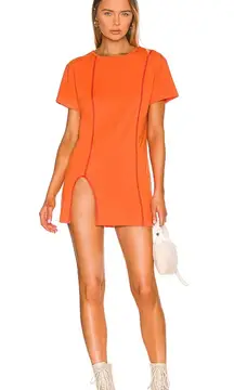 Simona Tee Dress in Orange