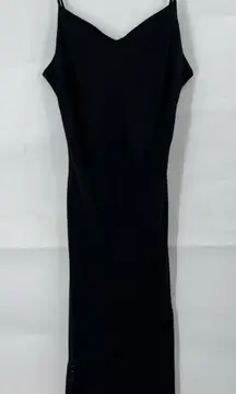 VTG A. List Whimsigoth Witchy Maxi Dress Juniors 11 Black Dark Fairy Romance