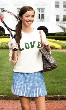 Tory Burch tennis love sweatshirt 