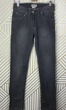 Isabel Marant Etoile Gray Denim Contrast Stitch Skinny Jeans‎  Size 0 / US 2