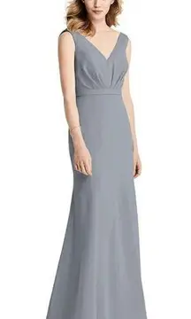 Jenny Packham Bridesmaids V-Neck Chiffon Drape Gown Evening Formal Maxi Dress 14