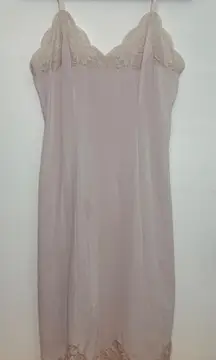 Vintage lace beige slip‎ made in USA bridal Size 36